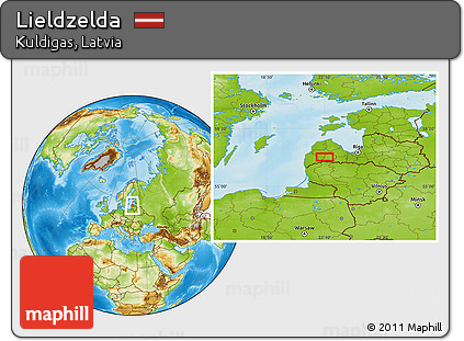 Physical Location Map of Lieldzelda