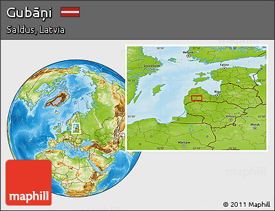 Physical Location Map of Gubāņi