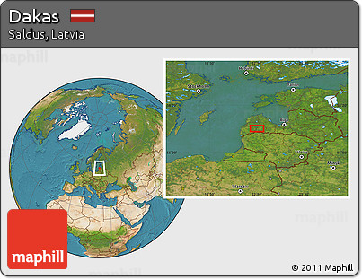 Satellite Location Map of Dakas
