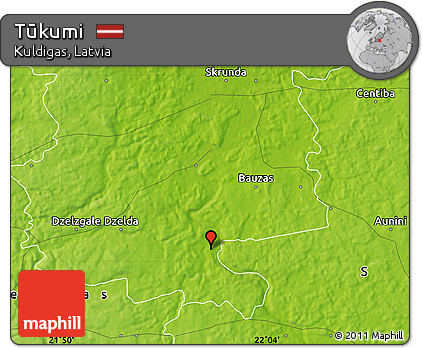 Physical Map of Tūkumi