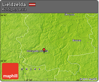 Physical Map of Lieldzelda