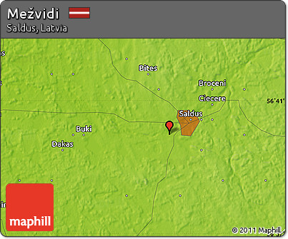 Physical Map of Mežvidi