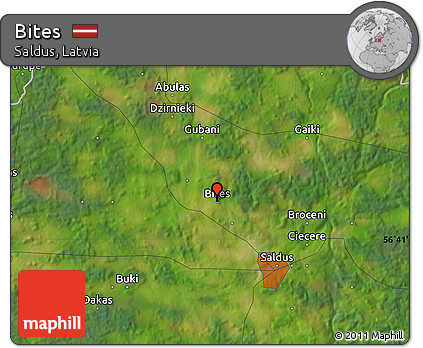 Satellite Map of Bites
