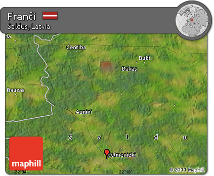 Satellite Map of Franči