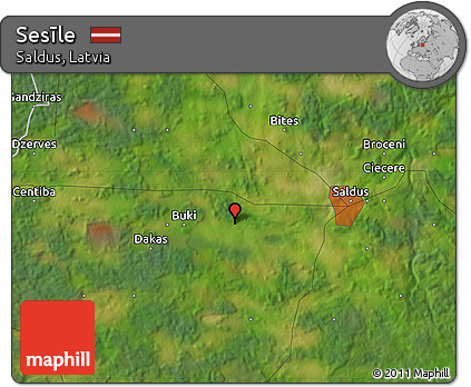 Satellite Map of Sesīle