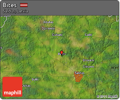 Satellite Map of Bites