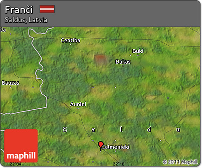 Satellite Map of Franči