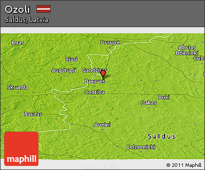 Physical Panoramic Map of Ozoli
