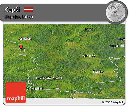 Satellite Panoramic Map of Kapši