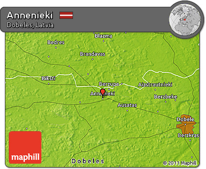 Physical 3D Map of Annenieki