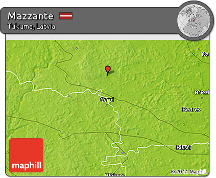 Physical 3D Map of Mazzante