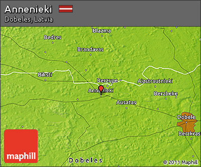 Physical 3D Map of Annenieki