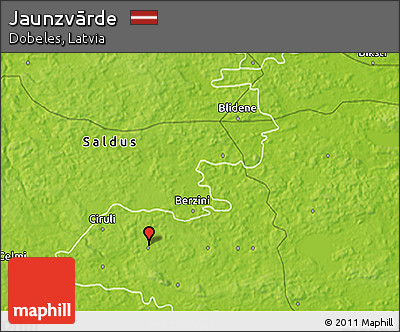 Physical 3D Map of Jaunzvārde
