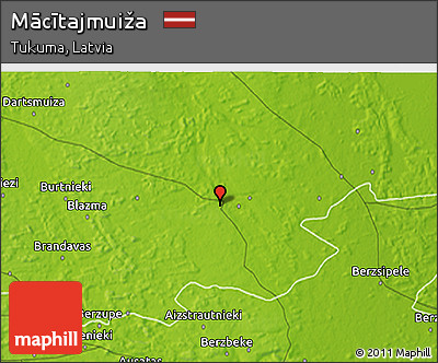 Physical 3D Map of Mācītajmuiža