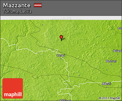 Physical 3D Map of Mazzante