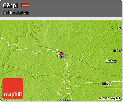 Physical 3D Map of Cērpi