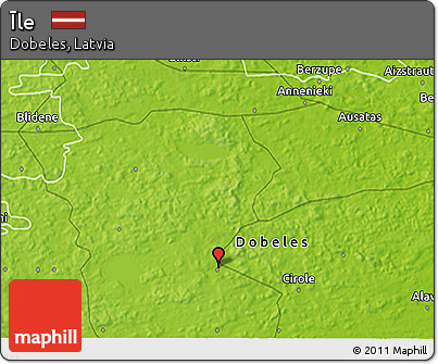 Physical 3D Map of Īle