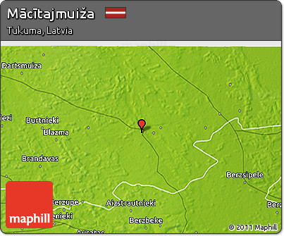 Physical 3D Map of Mācītajmuiža