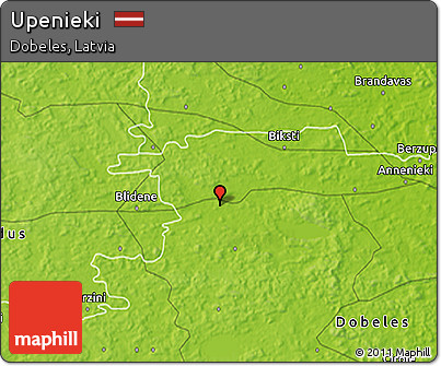 Physical 3D Map of Upenieki