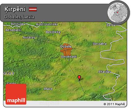 Satellite 3D Map of Ķirpēni