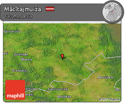 Satellite 3D Map of Mācītajmuiža