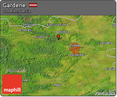 Satellite 3D Map of Gardene
