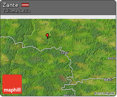 Satellite 3D Map of Zante