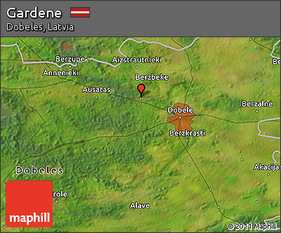 Satellite 3D Map of Gardene