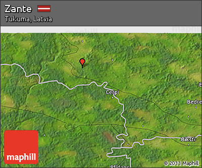 Satellite 3D Map of Zante