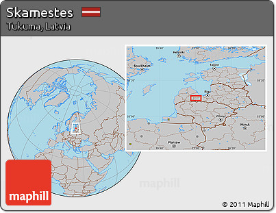 Gray Location Map of Skamestes