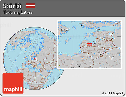 Gray Location Map of Stūrīši