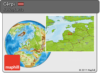 Physical Location Map of Cērpi