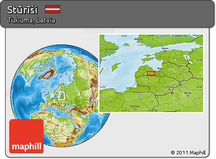 Physical Location Map of Stūrīši