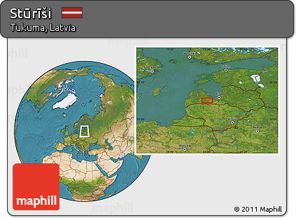 Satellite Location Map of Stūrīši