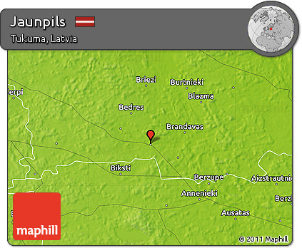 Physical Map of Jaunpils