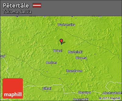 Physical Map of Pētertāle