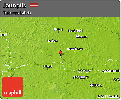 Physical Map of Jaunpils