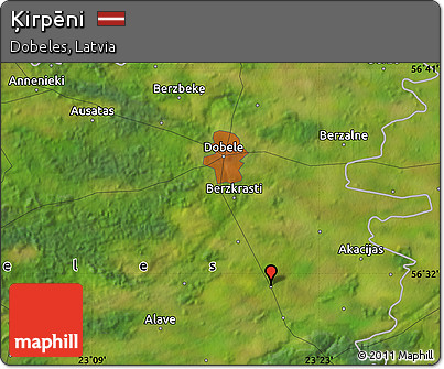 Satellite Map of Ķirpēni