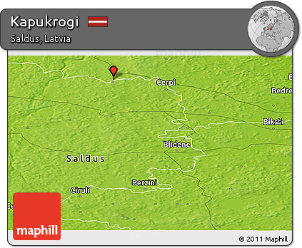 Physical Panoramic Map of Kapukrogi