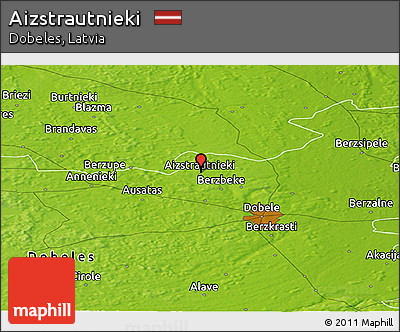 Physical Panoramic Map of Aizstrautnieki