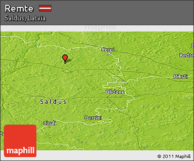 Physical Panoramic Map of Remte