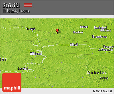 Physical Panoramic Map of Stūrīši