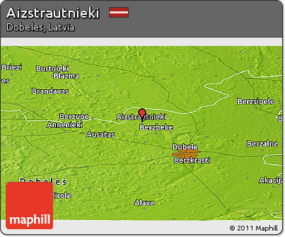 Physical Panoramic Map of Aizstrautnieki