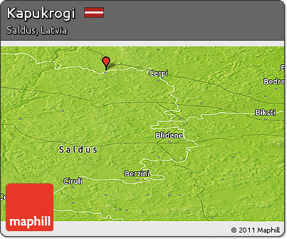 Physical Panoramic Map of Kapukrogi