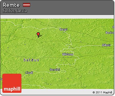 Physical Panoramic Map of Remte