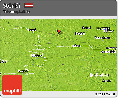 Physical Panoramic Map of Stūrīši