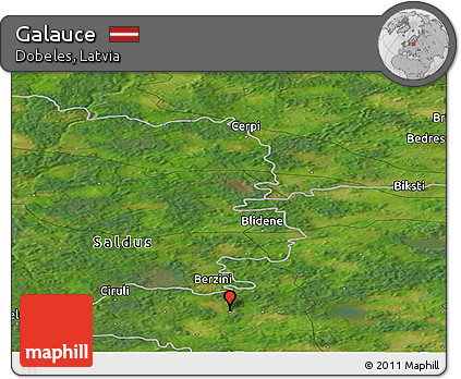 Satellite Panoramic Map of Galauce