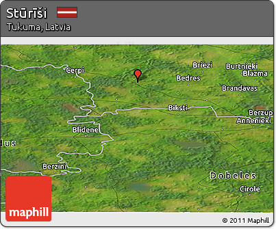 Satellite Panoramic Map of Stūrīši