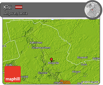 Physical 3D Map of Ķīši