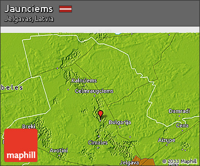 Physical 3D Map of Jaunciems